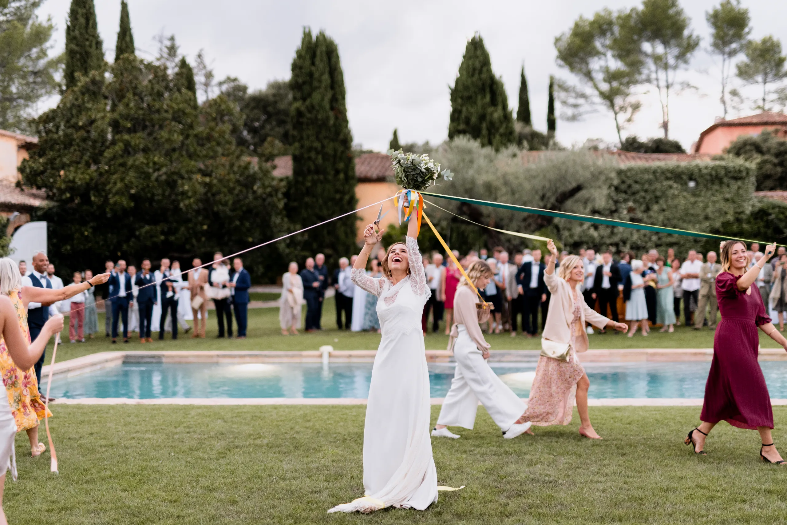 Photographe de mariage au Château Rasque, Provence