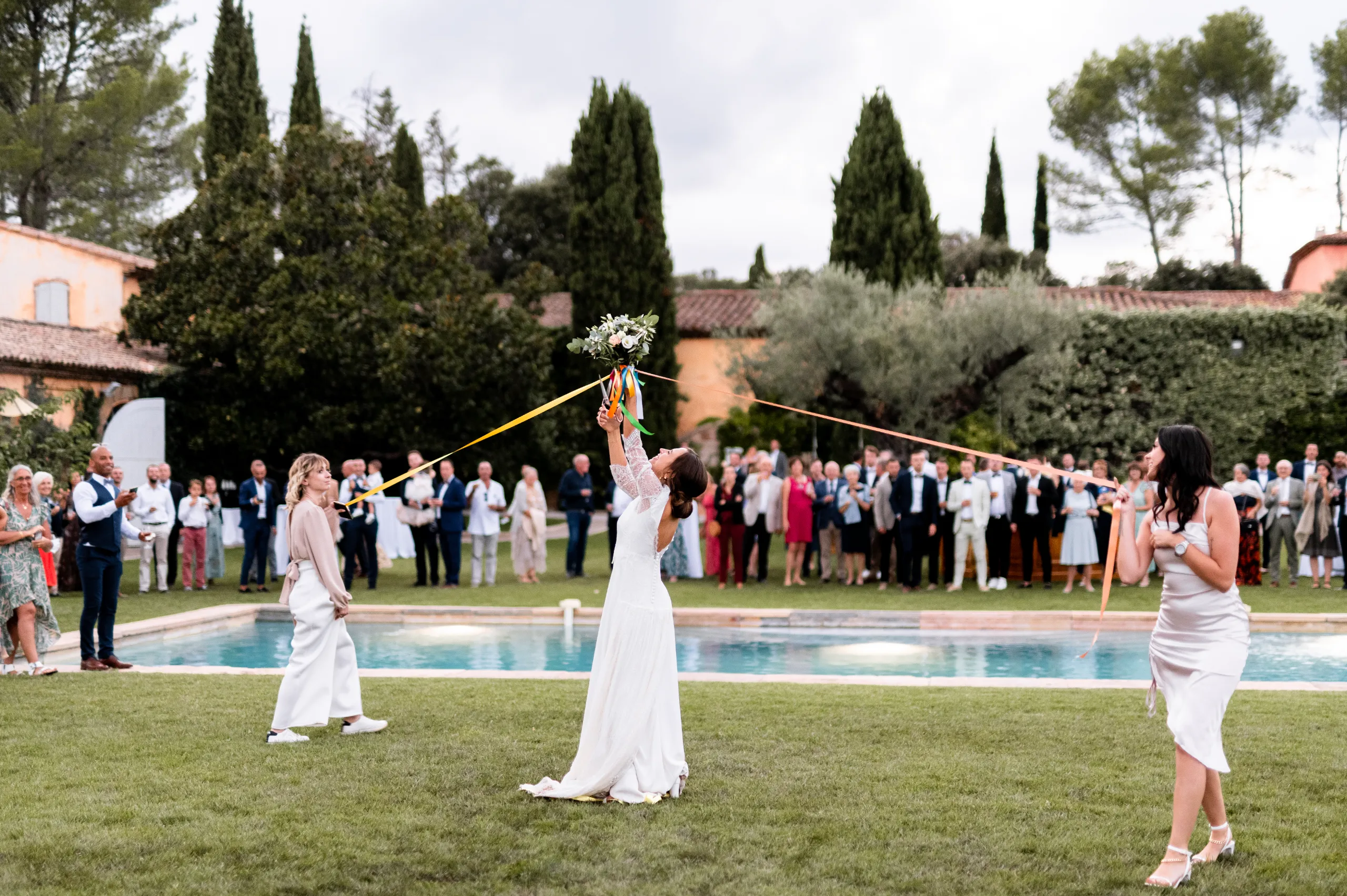 Photographe de mariage au Château Rasque, Provence